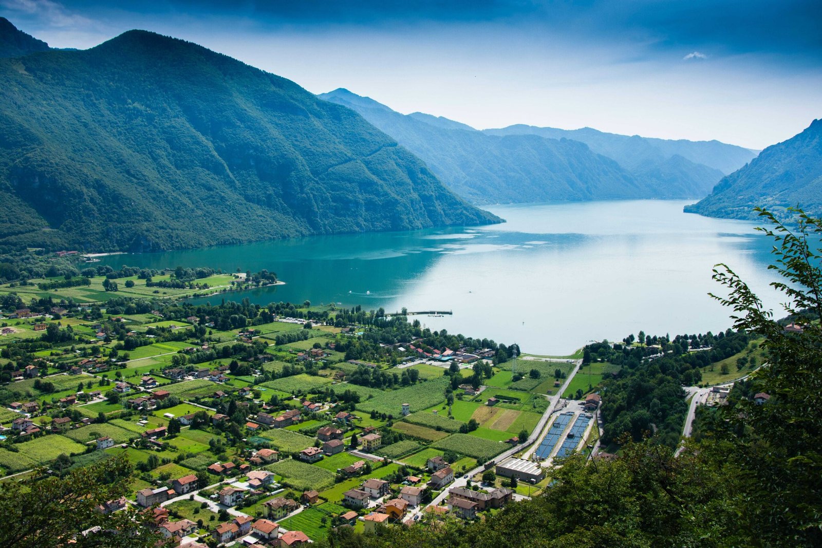 View onto Garda lake