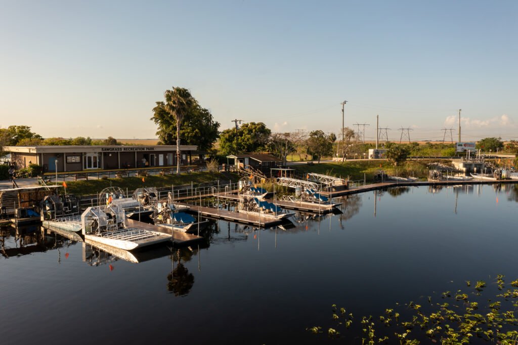 Sawgrass Recreation Park drone shot 