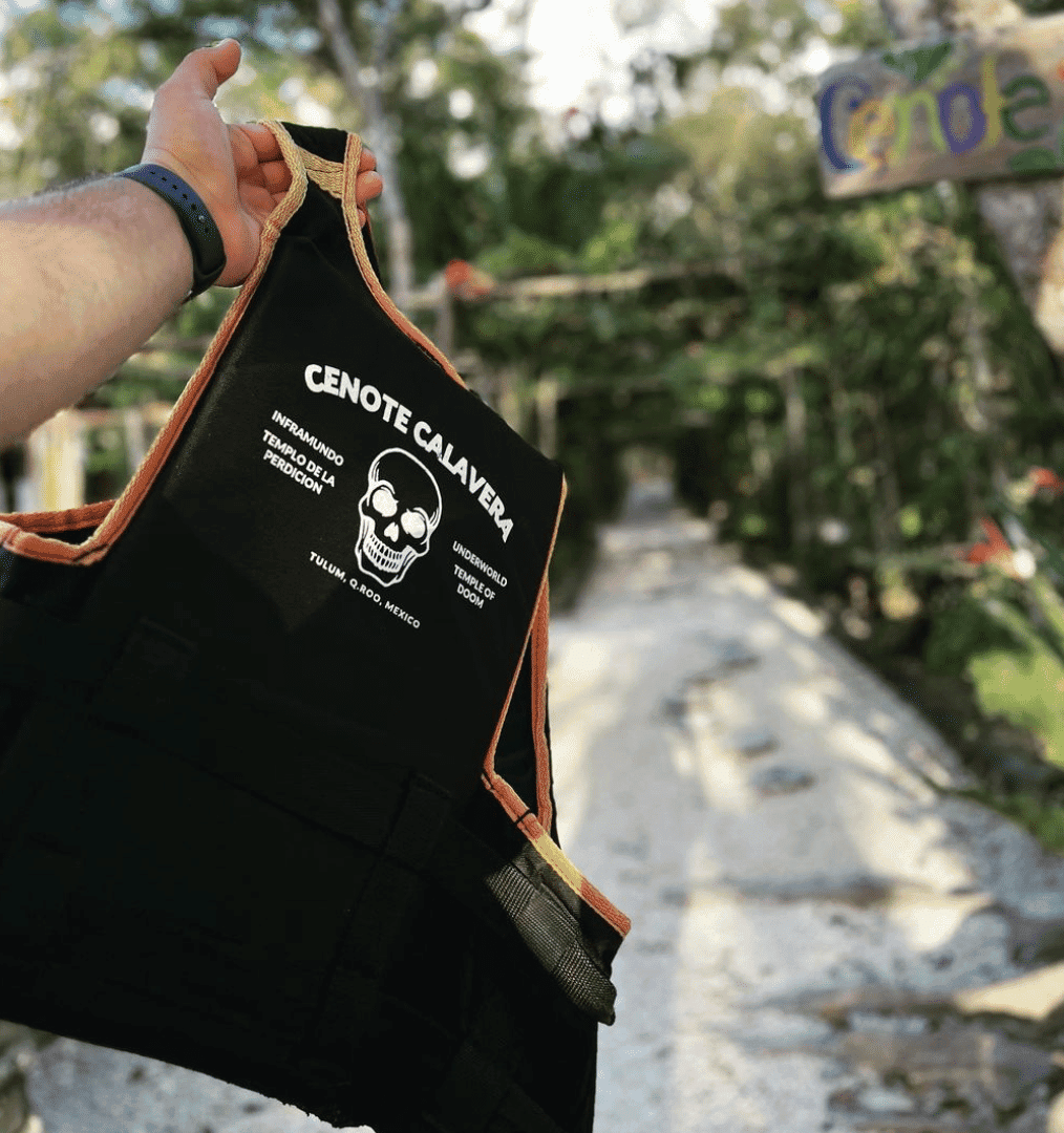 Life jacket at the cenote
