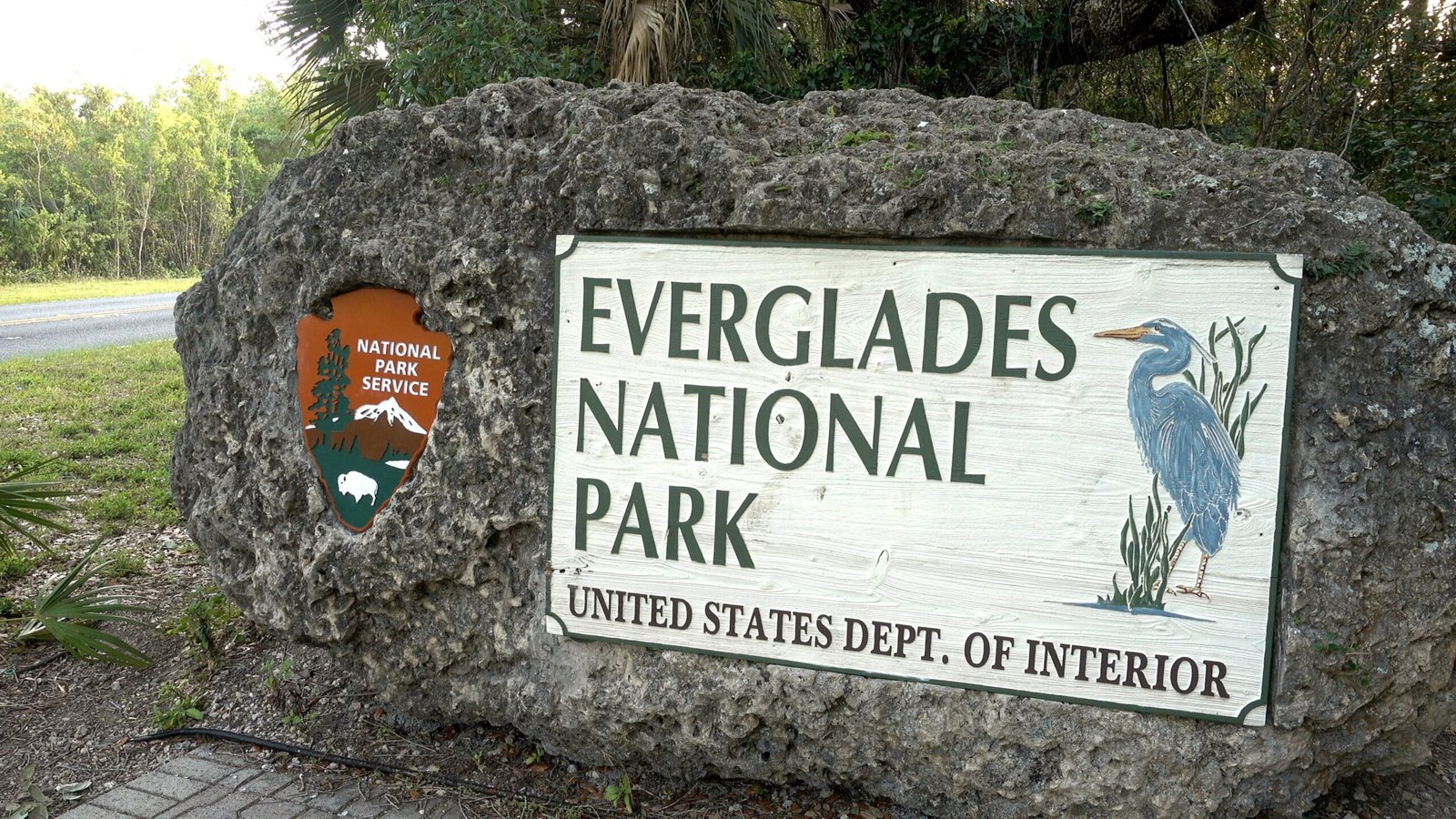 Plate of the Everglades National Park