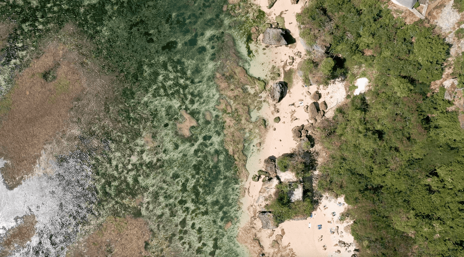 Padang Padang bird eyes view