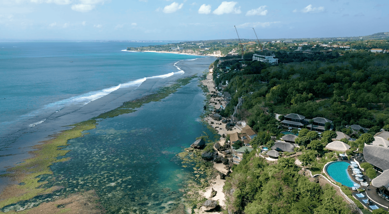 Padang Padang bird eyes view