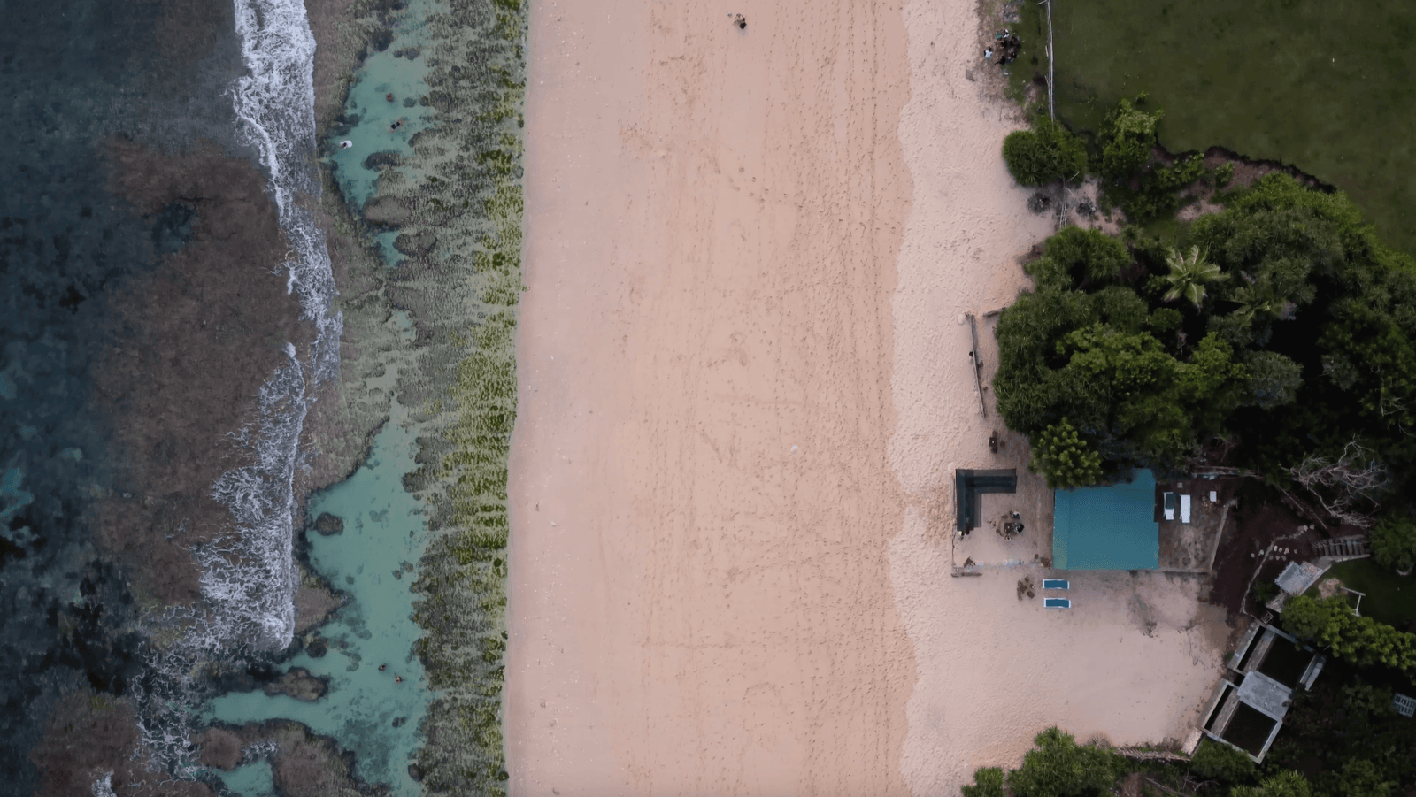Bird eyes view of Nyang Nyang beach in Bali