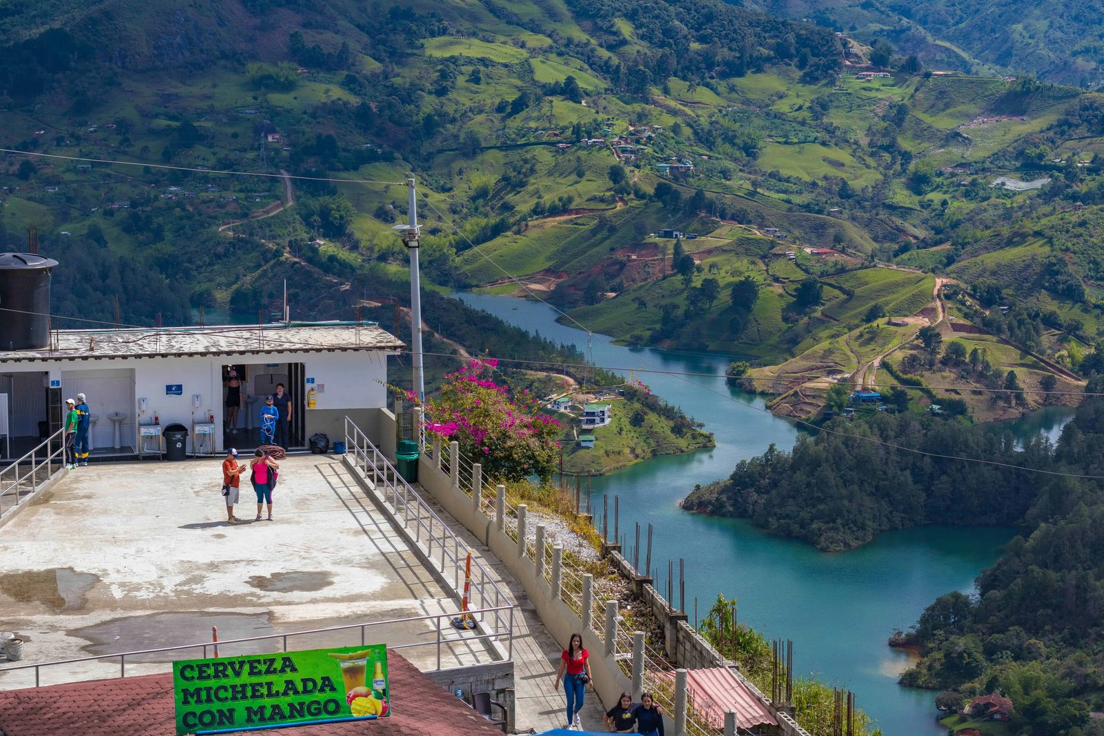 View from on top of La Piedra Del Penol