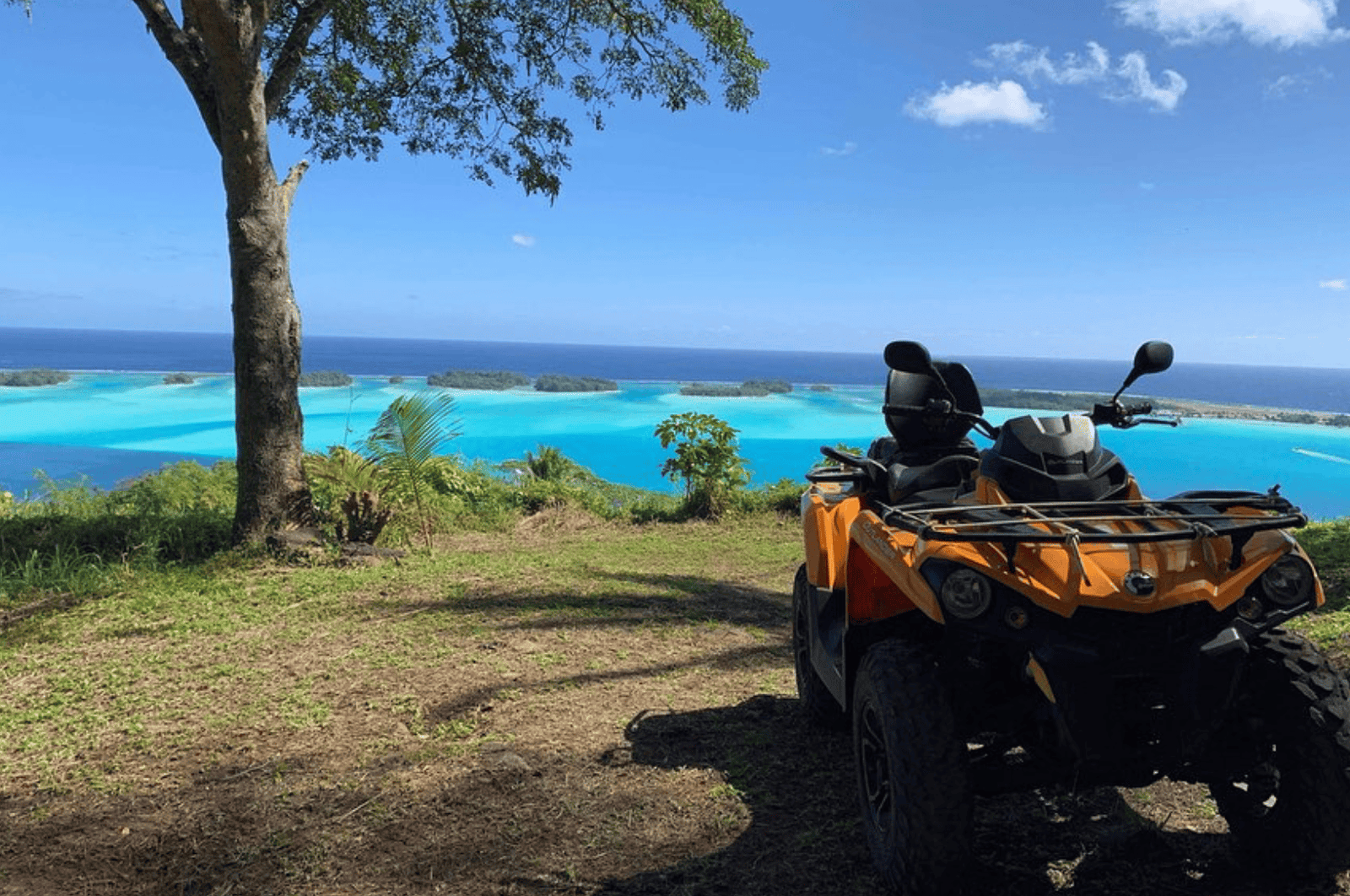 ATV in Bora Bora https://www.instagram.com/p/B3frnZXgrsk/