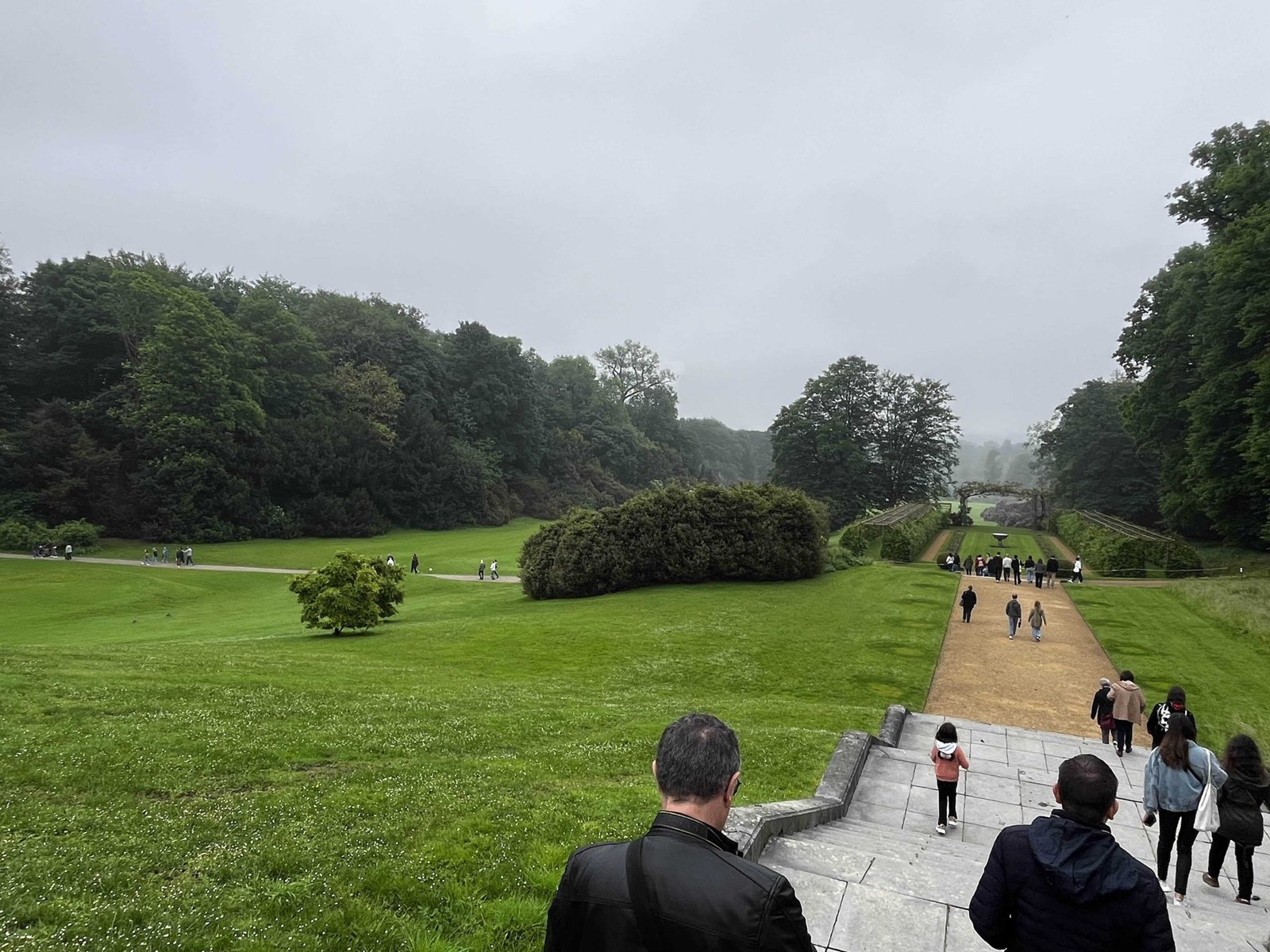 Walking in the gardens