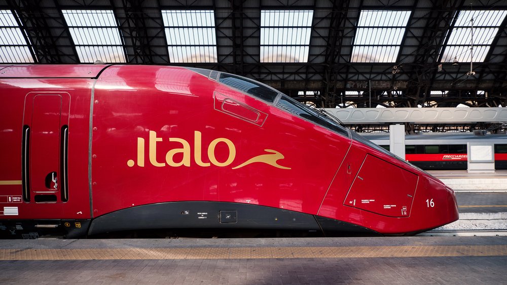 Italo train in Milan station