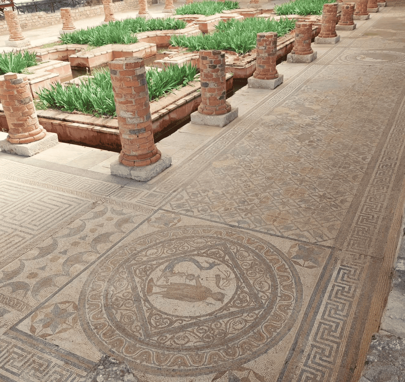 Mosaics at the Roman ruins. 