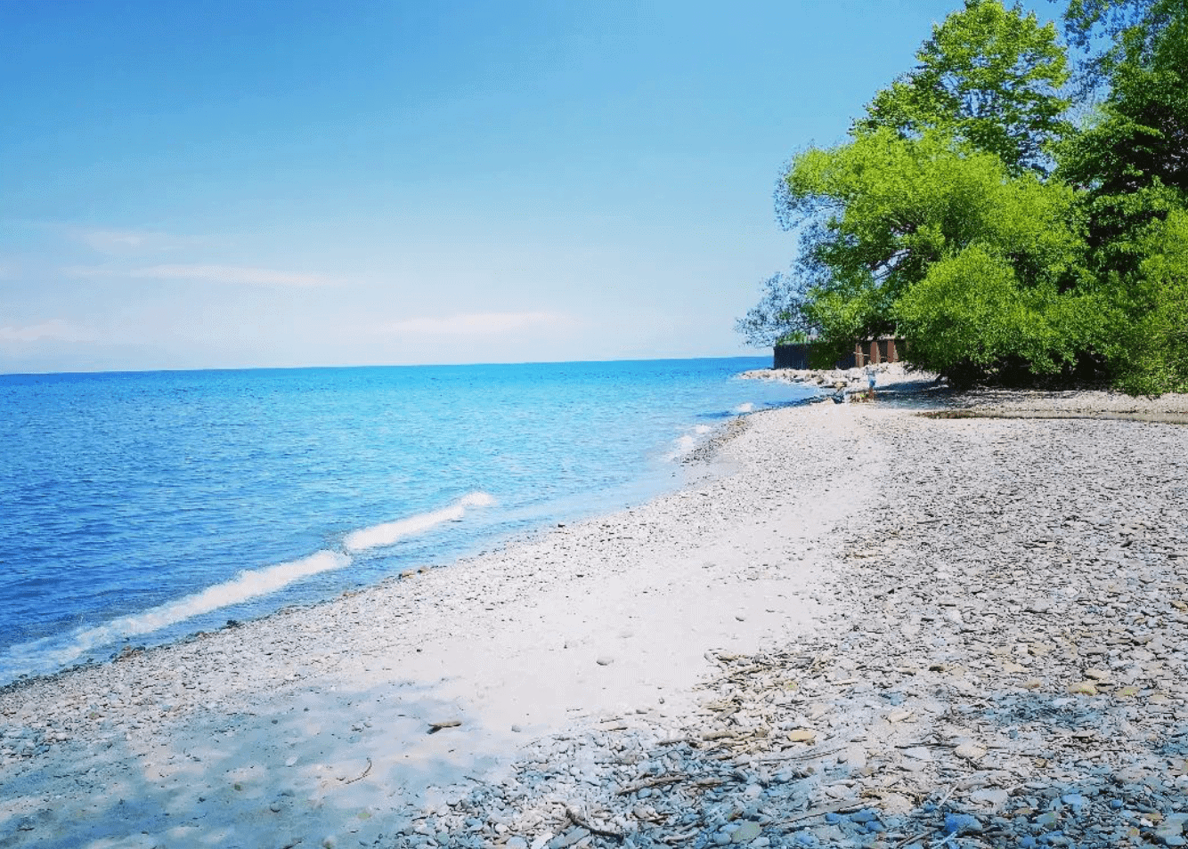 Beach at geneva state park