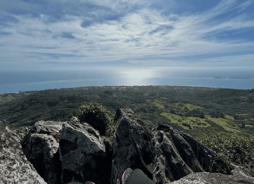 View from up top the mountain.