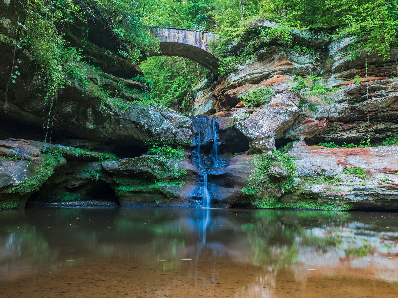 One of the hidden waterfalls in hocking hills
