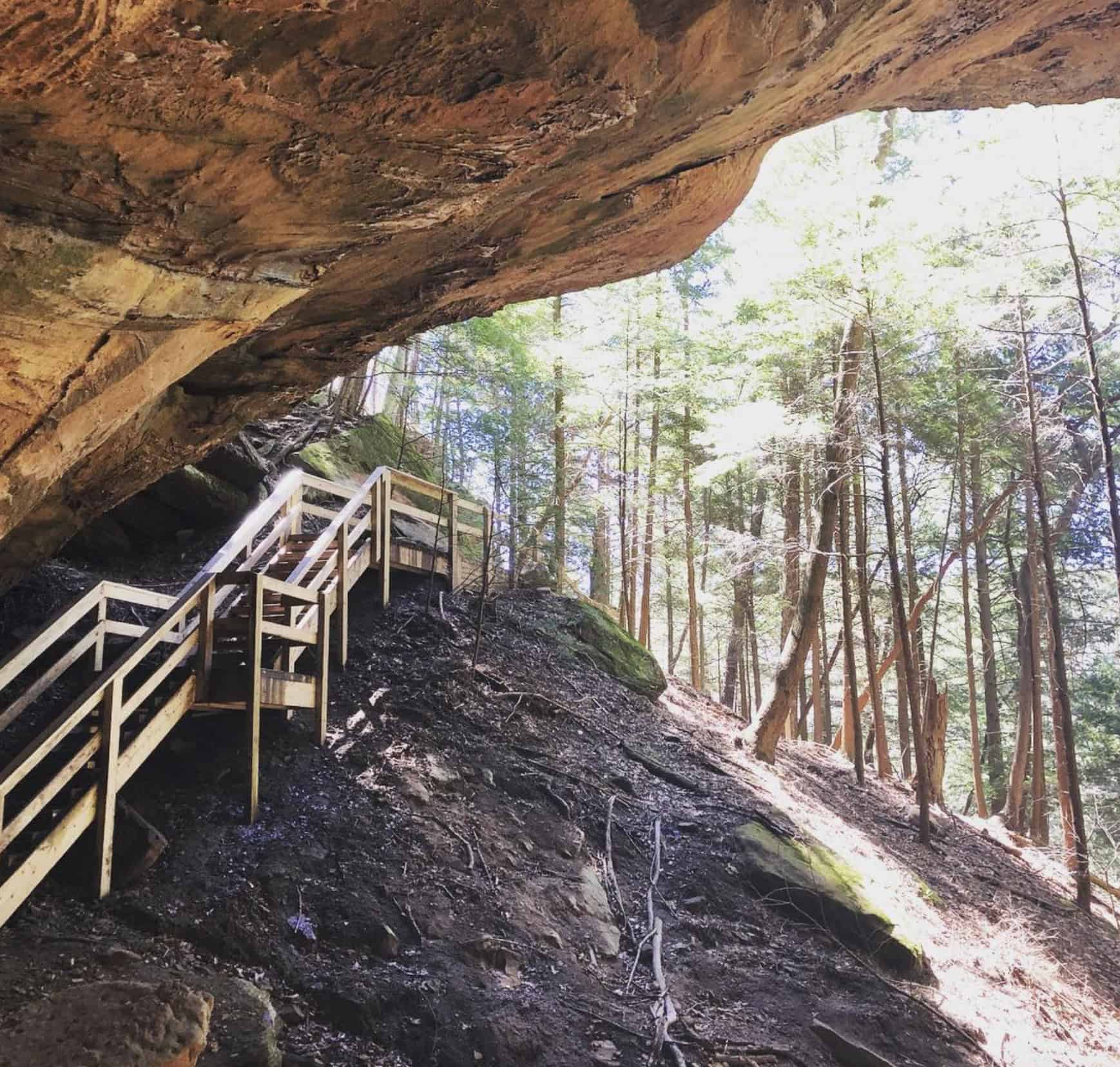 Whispering cave stairs