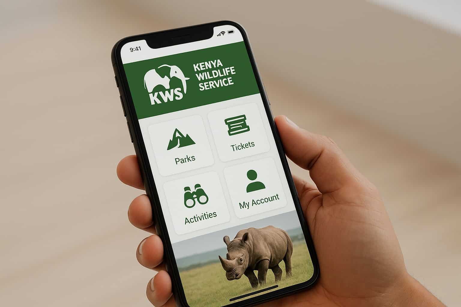 Kenya Wildlife Service App on Display